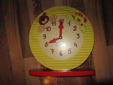 * Lernuhr mit bewegl. Zeigern * 30cm * Holz * Lugis * Uhr lernen * Lernspiel *