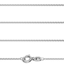 Juwelier Rund Anker Kette Stärke 1,2 mm Echt Weiss Gold 585 14 Kt Weißgold Neu