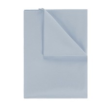 Hotel Bettlaken ohne Gummizug 150x200 cm Betttuch Blau 100% Baumwolle Tagesdecke