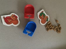 Nimmersatt Sammelspiel- Tannenzapfen- Ersatzteile- 16 Zapfen- 2 Schubkarren- 2