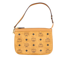 MCM Tasche Mini Handtasche Pochette Etui Schultertasche cognac gold schwarz