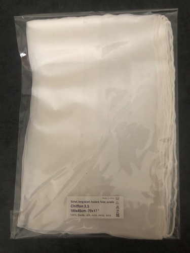 Seidenschal chiffon 45 x - , 3,5