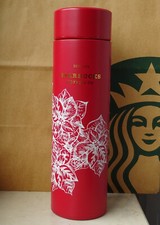 Starbucks Tumbler Thermobecher Edelstahl Flasche Weihnachtsstern rot 15oz NEU