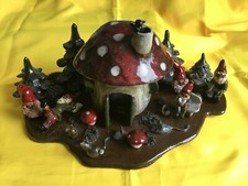 Kunsthandwerk - Zwerge - Tiere - Bäume - Pilzhaus - Bodenplatte