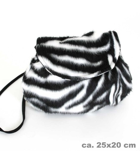 Plüschtasche zebra - plüschtasche,