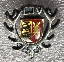 LJV  Landesjagdverband Schleswig-Holstein Abzeichen Anstecknadel