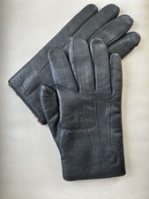 Herren Lederhandschuhe Größe 12, schwarz gefüttert NEU!