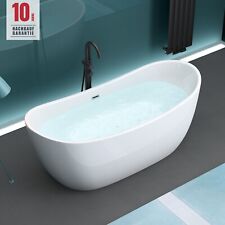Design Freistehende Badewanne Acrylwanne Standbadewanne mit Ablaufgarnitur V502