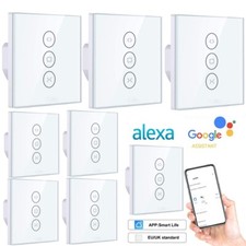 Smart Wifi WLAN Schalter Zeitschaltuhr APP Touch für Rolladen Jalousie Rohrmotor