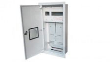 Rozdzielnia podtynkowa metalowa 1 X TL 3F na licznik elektroniczny + 11 zabezpie