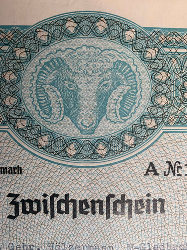 Altes wertpapier der - wertpapier,