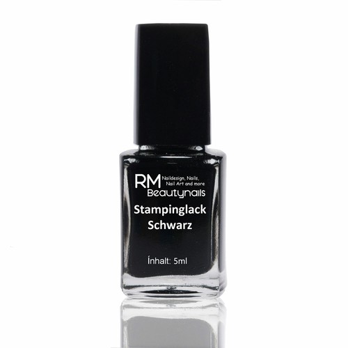 5ml stamping lack schwarz für - schwarz,