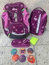 Ergobag Schulranzen Rucksack Set - Bärlissima Blumen Mädchen Tornister