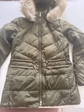 Tommy Hilfiger  Daunen Mantel /  Jacke Gr XS wie neu - Kaki - m. Kapuze