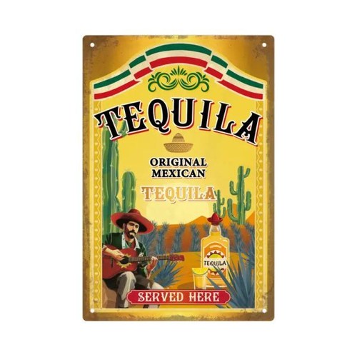 Blechschild tequila original - tequila,