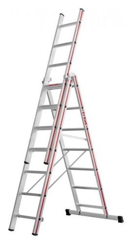 Mehrzweckleiter dreiteilig - mehrzweckleiter,,