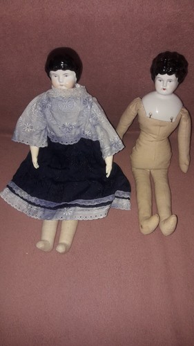 Biedermeier puppen antik - biedermeier,