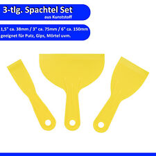 Spachtel Flächenspachtel Malerspachtel Set 3-tlg. Kunststoffspachtel 38-75-150mm