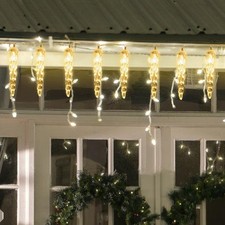 40 LED Lichterkette Eiszapfen