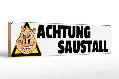 Holzschild hinweis 46x10 - 46x10, cm