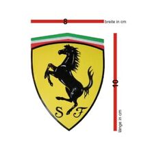 original Ferrari Wappen Emblem / Aufkleber / Sticker 8x10 cm