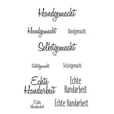 Stempel Clear "Handgemacht" -
