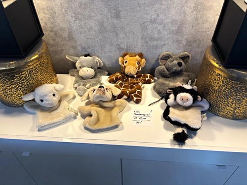 6er set bauernhof handpuppen - 6er,