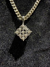 585 Weißgold Diamant Anhänger