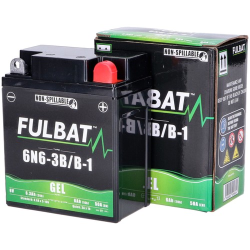 Motorrad akku gel batterie - akku, 6v