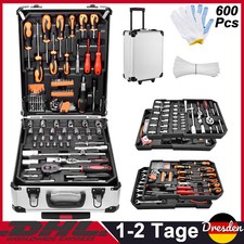 Werkzeugkoffer Werkzeug Set 600-teilig CRV Werkzeugkiste Werkzeugkasten siwitec