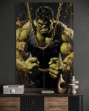 Hulk Leinwand Bild Superheld