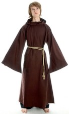 Braune Mittelalter Mönchsrobe