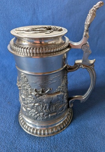 Zinnkrug bierkrug mit deckel - mit,