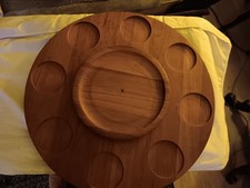 DIGSMED DENMARK LAZY SUSAN TEAK DREHTELLER VINTAGE RETRO RARITÄT DANISH DESIGN