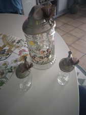 Tiroler Bierkrug mit 2 Schnapsglasser (Stiefel )