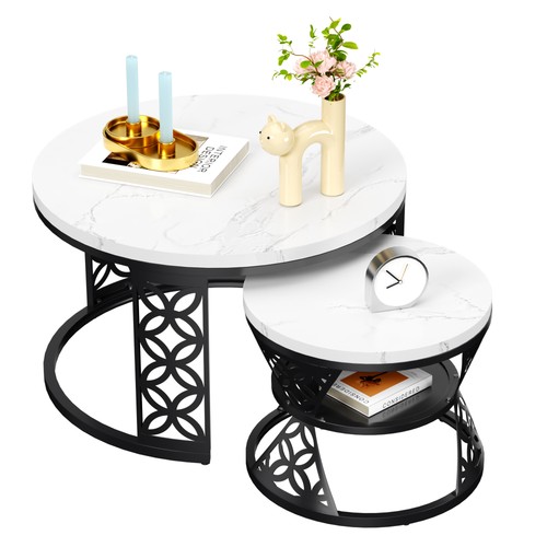 2er set couchtisch - 2er-set, rund