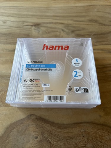Pack hama doppel cd - 5-pack, doppel-cd