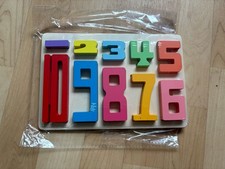 Bunte Holz Zahlen Set Natur Tür Nummer Zahlen Kunst Basteln Kinder Deko Zeichen