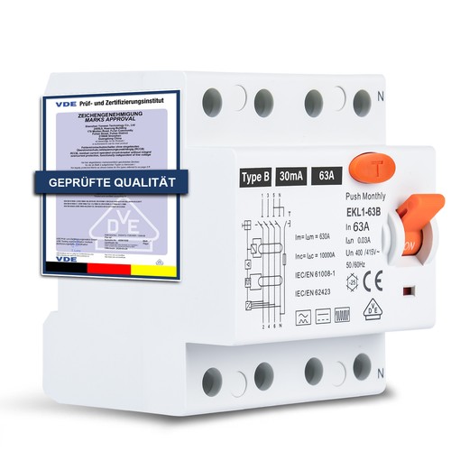 Schutzschalter rcd typ b - rcd,