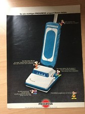 ORIG REKLAME WERBUNG 1977    PROGRESS Staubsauger - saugbürsten ist besser