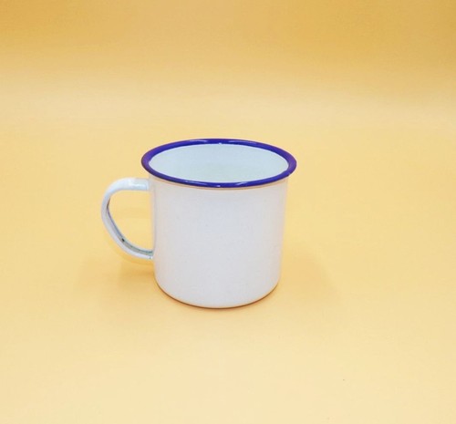 Alte tasse tippel weiß blau - alte,