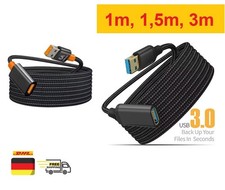 USB Verlängerung Kabel  Stück 2M,USB 3.0 Verlängerungskabel A Stecker auf A Buc