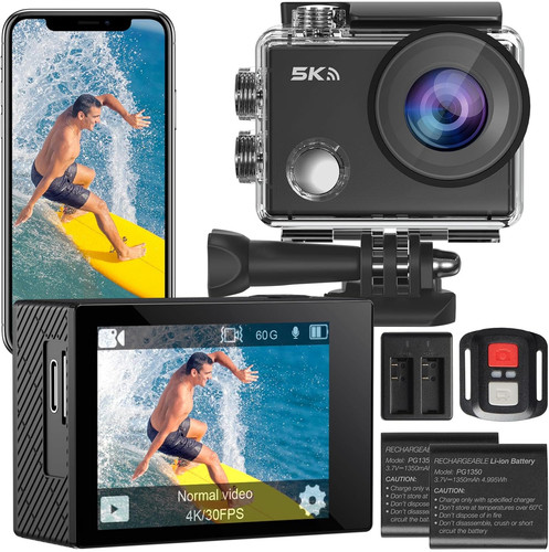 Action cam 5k30fps 30mp - action,