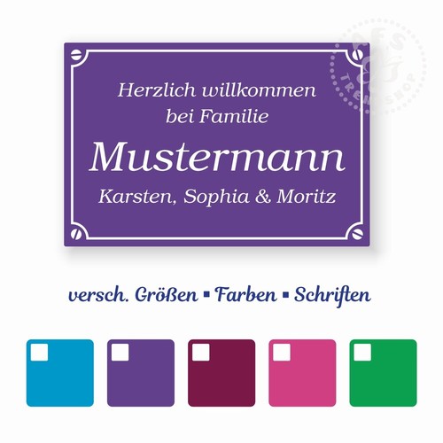 Türschild namensschild - -,