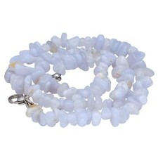 Blauer chalcedon splitterkette - blauer,
