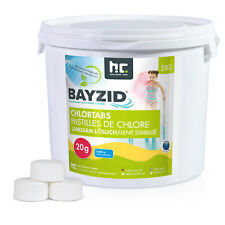 Chlortabletten 20g Langsam löslich 5kg BAYZID Chlor Tabs Pool Schwimmbad