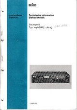 Service Manual-Anleitung für Braun Regie 550/550 digital/Regie 540 E/CEV 550 