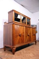 Imposante antike Art Déco Vitrine / Kredenz / Buffet / 2tlg./ Schubladen Glasauf