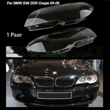 Klar Scheinwerfer Scheinwerferglas Streuscheiben Für BMW E46 2DR Coupe 2003-2006