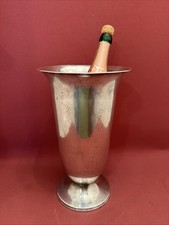 Champagner Kühler Standkühler Art Deco versilbert 1,5 kg